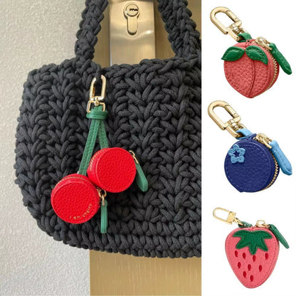 🔥Last Day 49% OFF - 🍊Cute Fruit Coin Purse Bag Charm Airtag Accessories