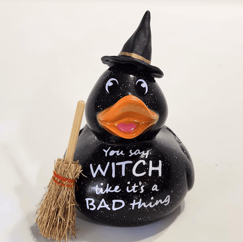 WITCH Rubber Duck Gift Bedazzled Collectible Cruise Halloween