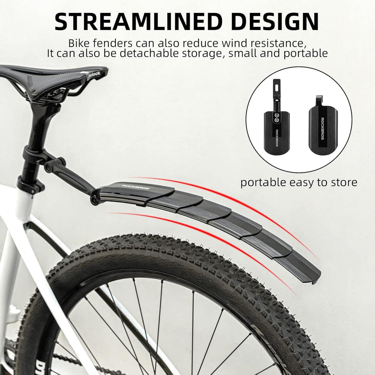 🚲 ROCKBROS Retractable Bike Mudguards