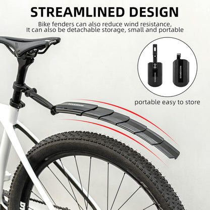 🚲 ROCKBROS Retractable Bike Mudguards