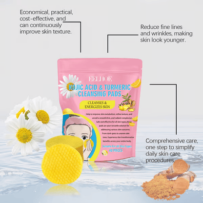 🔥LAST DAY 49% OFF🔥 Turmeric Kojic Acid Cleansing Pads