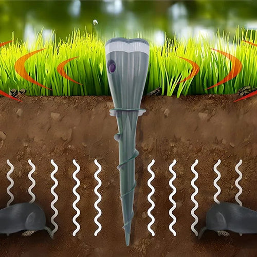 🔥Last 4 hours Sale: Save 49%- Solar Powered Waterproof Screw Mole Repellent