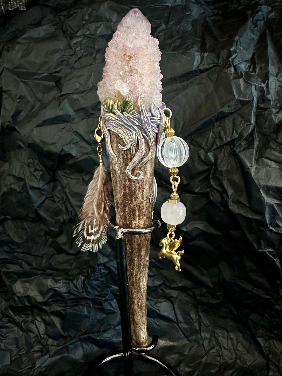 🔥Last Day 49% OFF - 🔮 Crystal Wand – Spirit Quartz (✨One of a Kind)