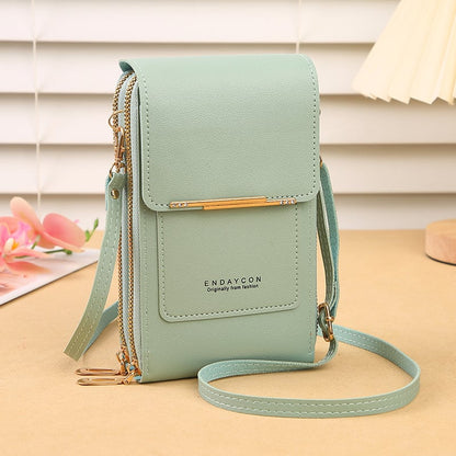 🔥LAST DAY 50% OFF - 👛📱 Dopamine Color Touchscreen Crossbody Phone Wallet