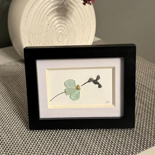 🌊Mini Sea Glass Hummingbird🐦 Shaped by Nature & Crafted by Hand!