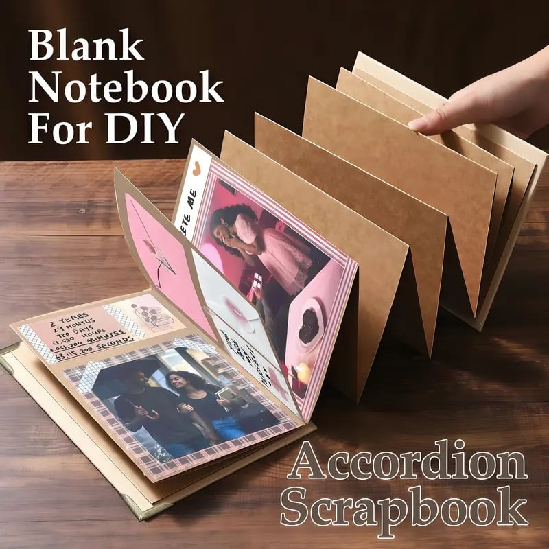 🌷The Memory Keeper: Mother's Day Edition 99+ Inch Accordion Scrapbook Album📚