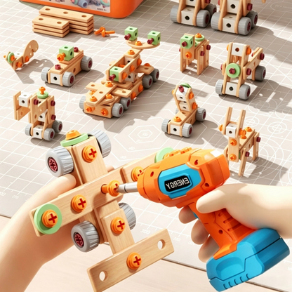 Kids' Electric Drill Screw Building Set