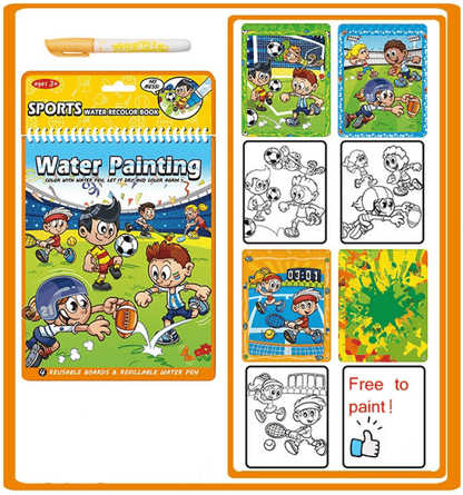 🔥Last 4 hours Sale: Save 50%- Reusable Magic Water Doodle Book