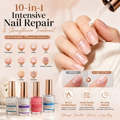 💅✨ 10-in-1 Intensive Nail Repair & Strengthener Treatment