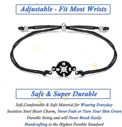 🎓2026 Graduation Gifts: Compass Bracelet Set – The Adventure Begins🧭