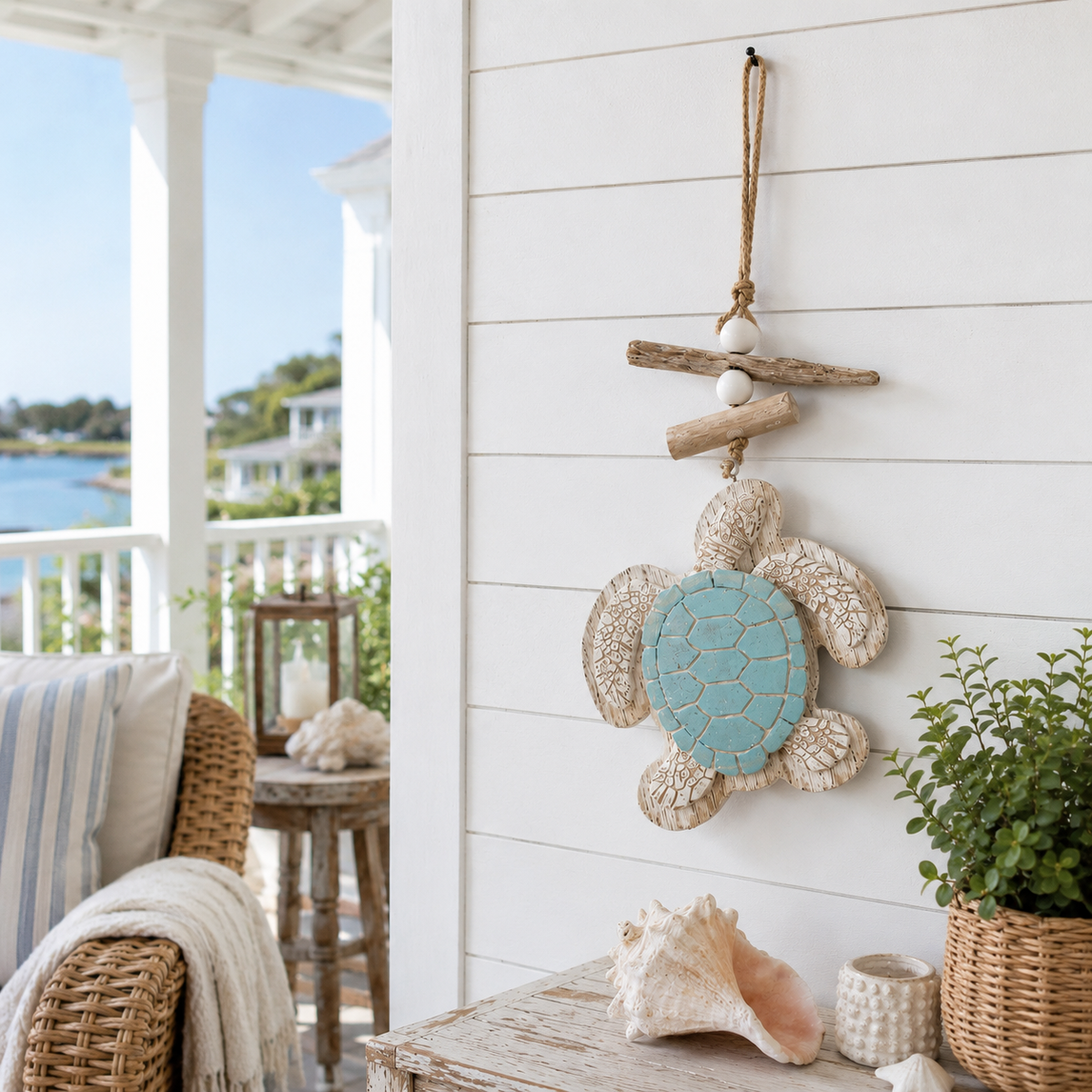 Last Day 49% OFF🔥Glowing Coastal Sea Turtle Wall Art