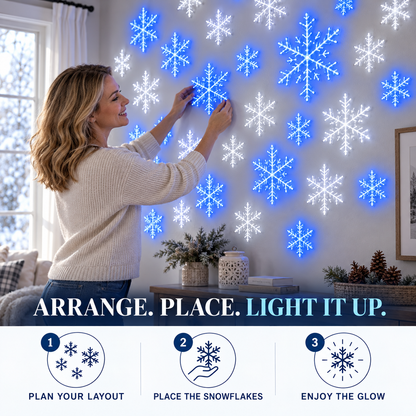 ❄️LED Snowflake Wall Decoration Set