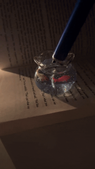 🔥Last Day 49% OFF - 🐟🕯️Mini Bubble Fish Tank Candle: Handmade Gel Wax Candle