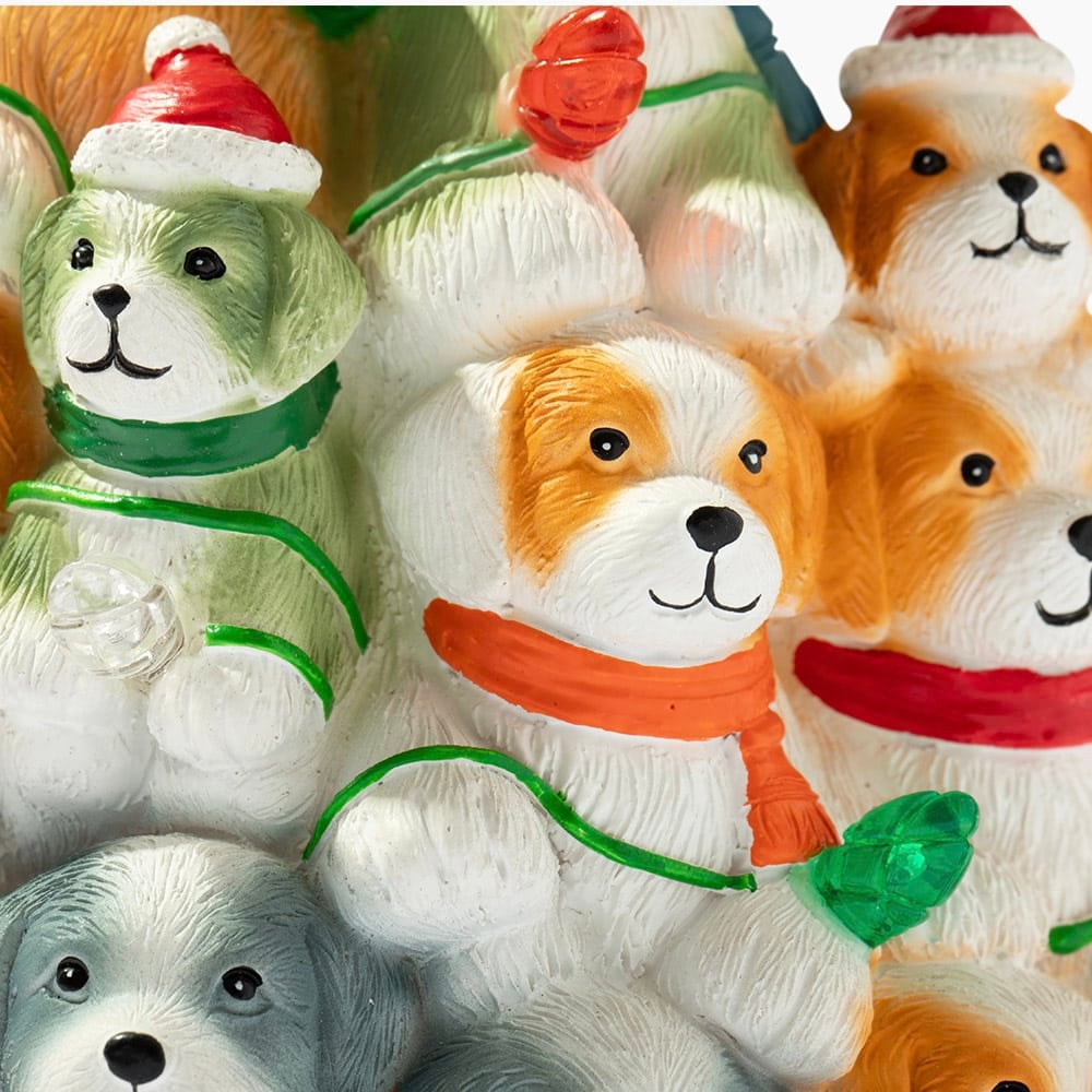 🔥LAST DAY SALE 49% OFF🎄Holiday Puppies Hand Crafted Light