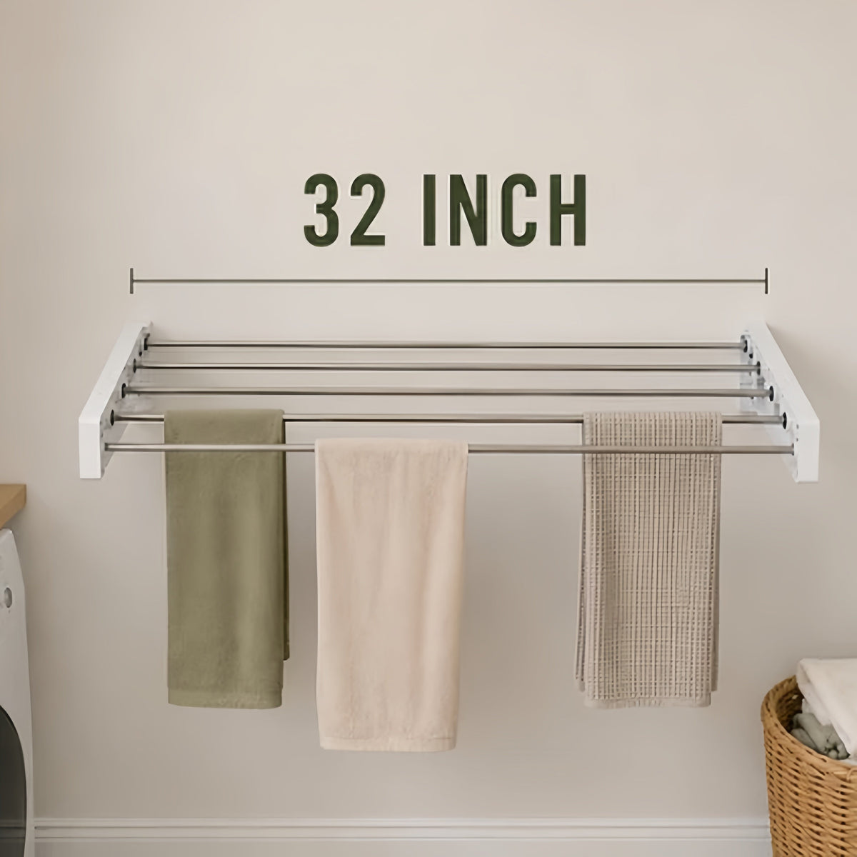 Wall-Mounted Clothing Rack