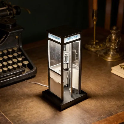 💡Retro-Style Telephone Booth Decorative Lamp