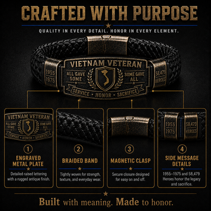 Hot Sale Promo: 49% OFF 🎖️ -Vietnam Veteran Honor Bracelet
