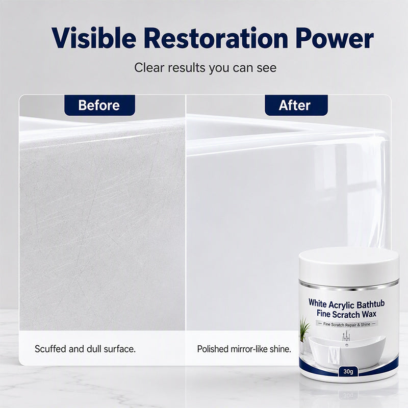 🔥Limited Time:🔥White Acrylic Bathtub Fine Scratch Repair Wax