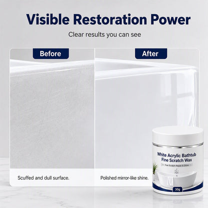 🔥Limited Time:🔥White Acrylic Bathtub Fine Scratch Repair Wax