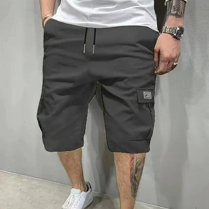 💖🩳 Men's Casual Cargo Shorts with Drawstring Waist – Multi-Pocket, Lightweight & Breathable 👖✨
