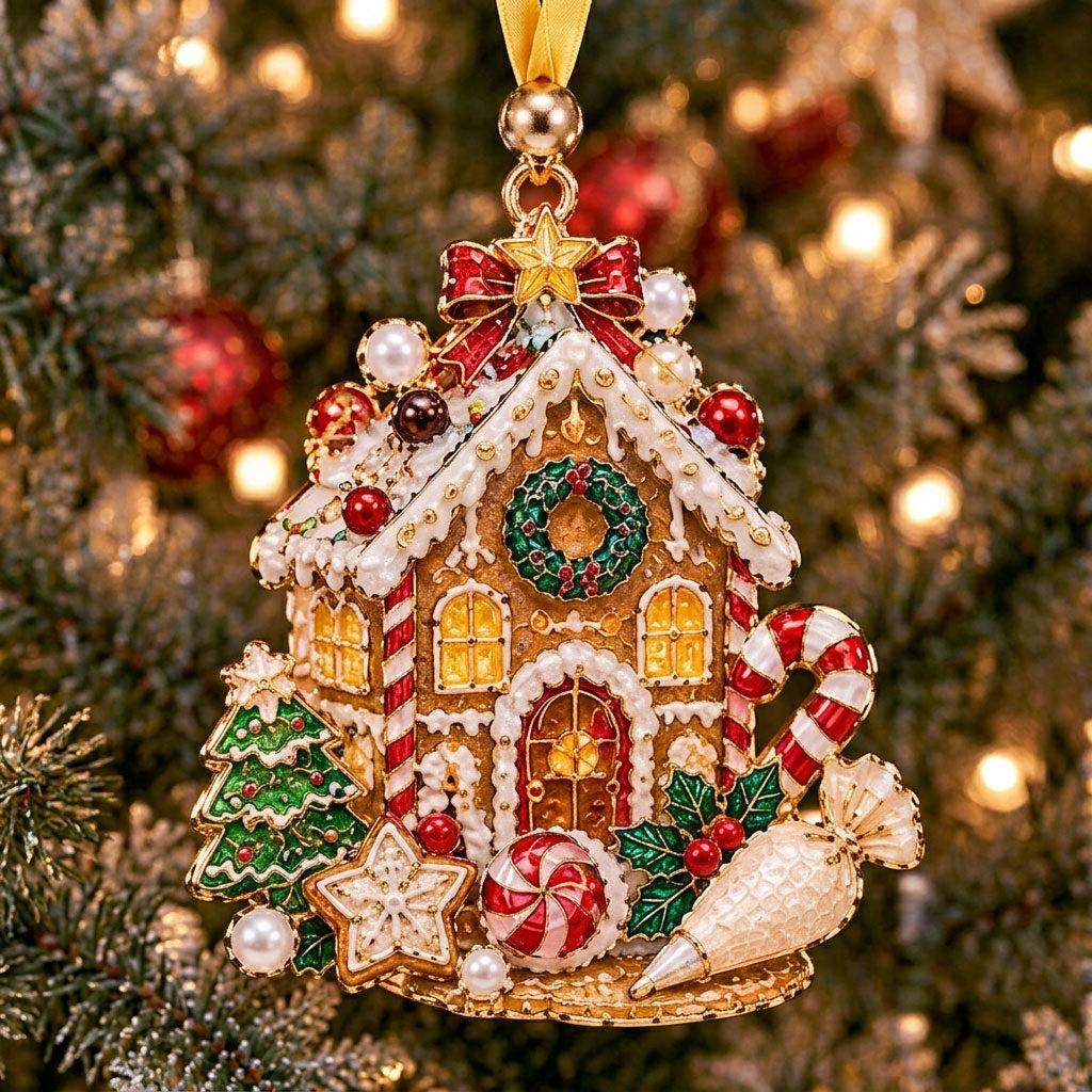 Gingerbread House XR2210015CL Christmas Ornament