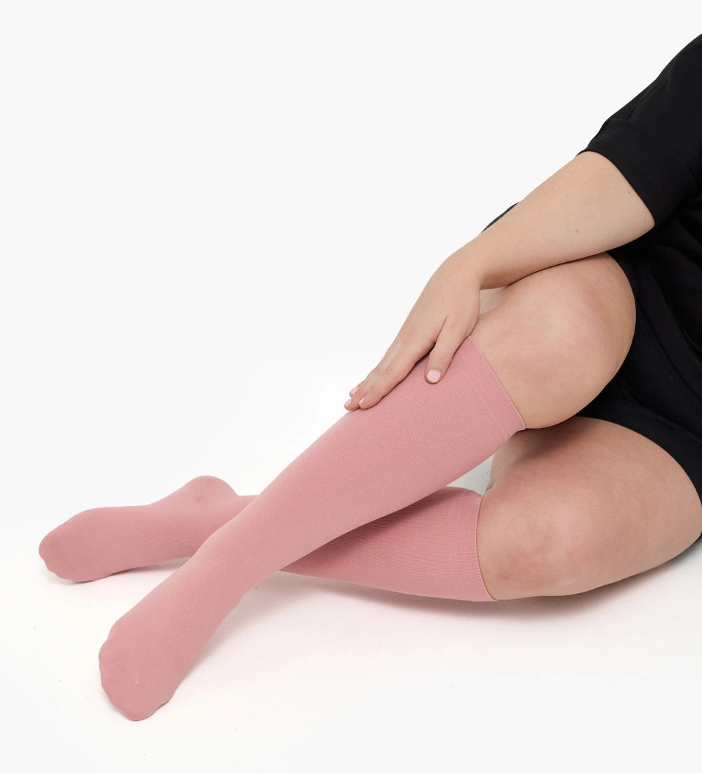 Plus Size High Stretch Compression Socks – Wide Calf Support Socks