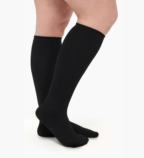 Plus Size High Stretch Compression Socks – Wide Calf Support Socks