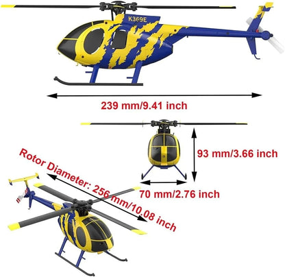 RC ERA C184 MD500 100-Size Scale RC Helicopter - RTF w/ Optical Flow Sensor