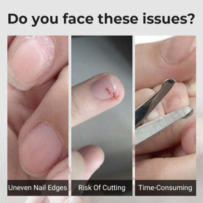 ⏳Time-Limited Special⏰2-in-1 Electric Automatic Nail Clipper & Polisher – Effortless Trimming, Smoother Edges & Compact Nail Care