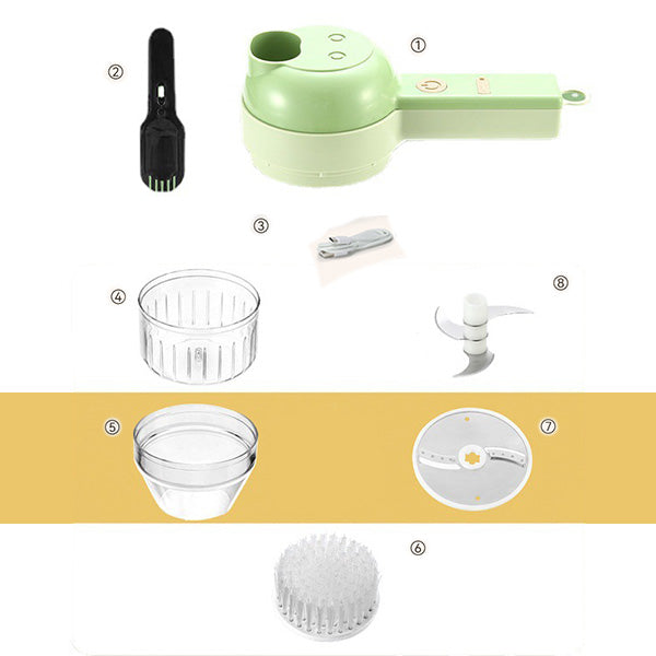 📢📢 50% OFF🔪4 In 1 Handheld Electric Vegetable Cutter Set