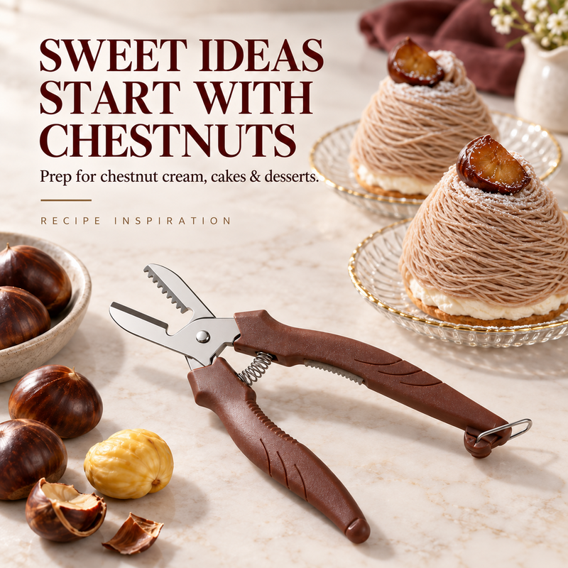 🌰 50% OFF! 🔧 2-in-1 Chestnut Shear – Score & peel in seconds ✨