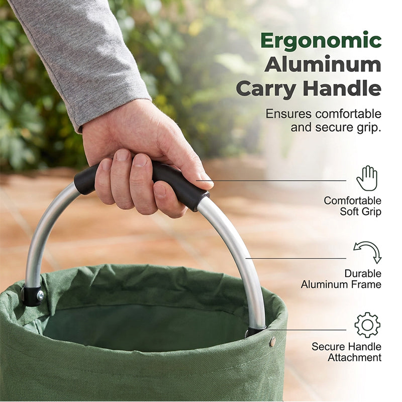 🌳 Foldable Storage Basket with Pockets – 50% OFF! Premium fabric, easy collapse design, 28x28cm – organise garden tools, snacks & essentials. 🌟