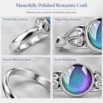 💍Fashionable Sweet Style Temperature Color Changing Stone Mood Ring✨